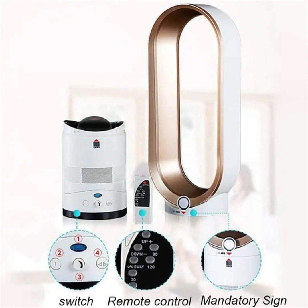 Ventilateur Sans Pales Avec Télécommande Et Purification D'Air