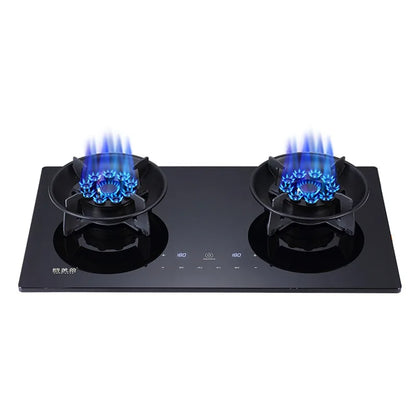 Household Gas Burner Stove for Kitchen Cooktop Upgrade Timing Flip Kitchen Gas Cooker Energy-Saving Embedded Fierce Fire Stove