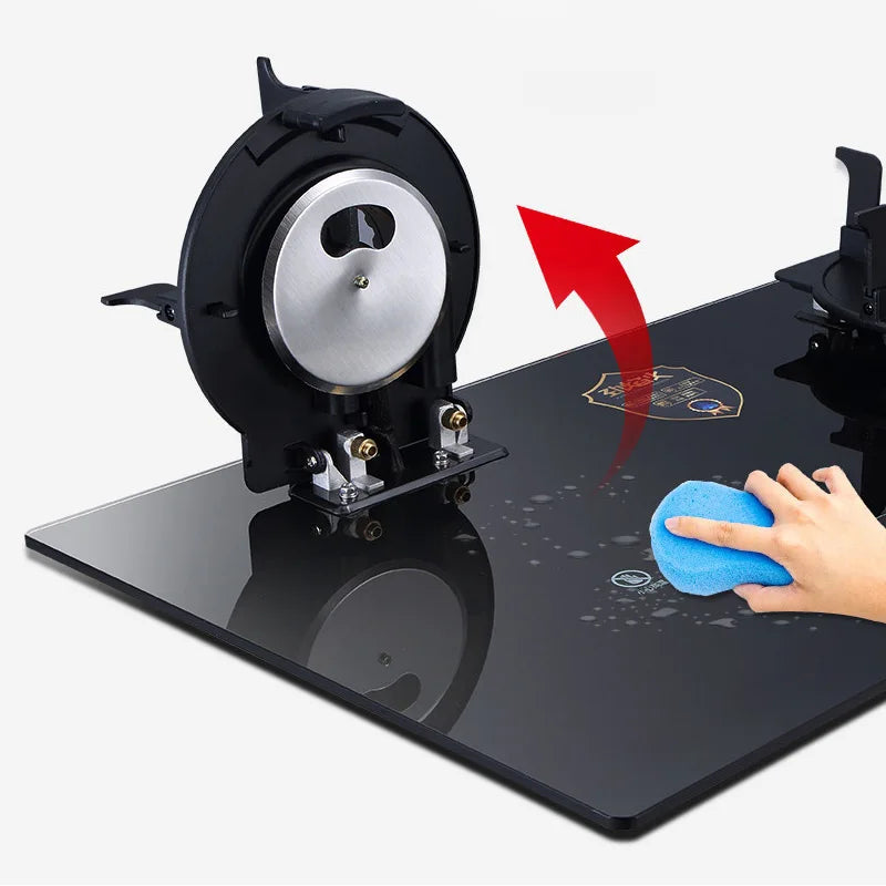 Household Gas Burner Stove for Kitchen Cooktop Upgrade Timing Flip Kitchen Gas Cooker Energy-Saving Embedded Fierce Fire Stove